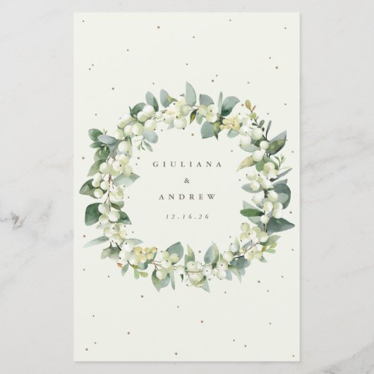 Crème Snowberry + Eucalyptus 3 Parcours Menu Maria (Dos)