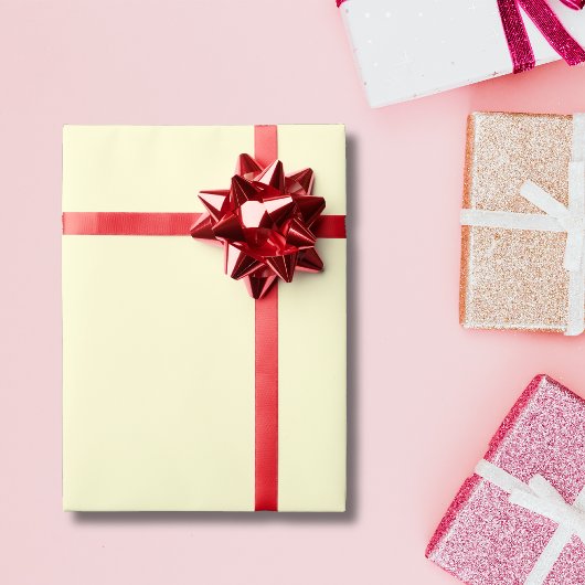 Crème Solid Color | Klassiek | Elegant Cadeaupapier