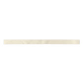 Crème Solid Color Satijnen Lint (Voorkant)