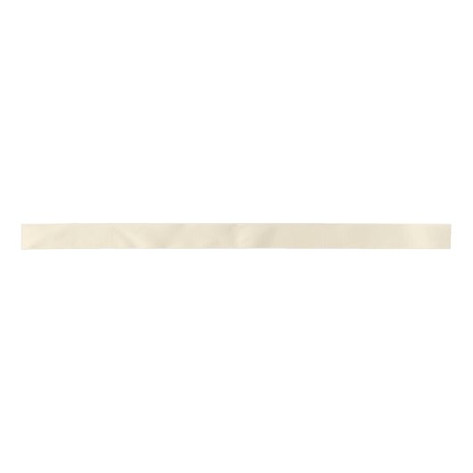 Crème Solid Color Satijnen Lint (Voorkant)
