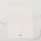 Crème sophistiquée et Silver Joyeux Vacances Photo (Verso)