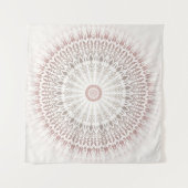 Crème Taupe Neutrale Mandala Wandkleed (Voorkant (horizontaal))