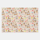 Crème Truck Gift Wrap Inpakpapier Vel (Voorkant 2)