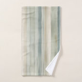 Crème turquoise bleue Sage vert Distressed (Serviette à main)