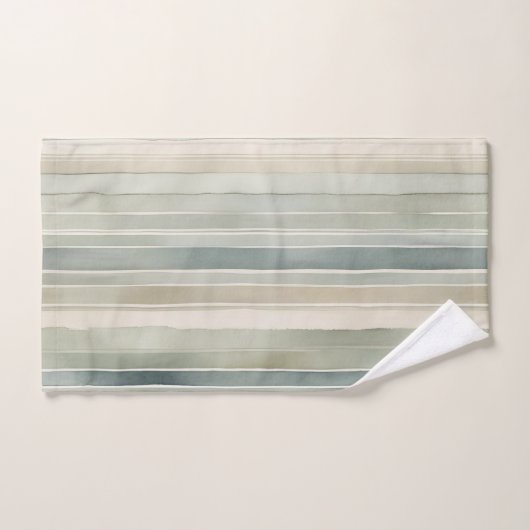 Crème turquoise bleue Sage vert Distressed (Serviette à main)