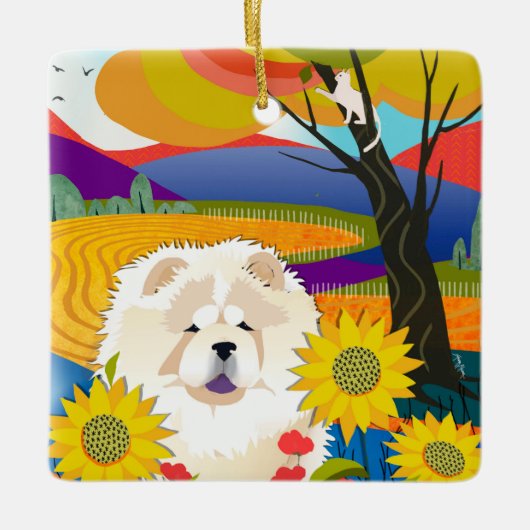 CRÈME VAN DE CROP Chow Ornament (Voorkant)