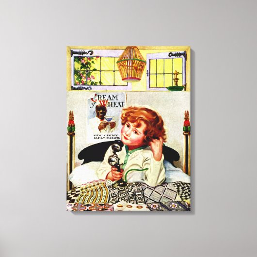  CRÈME VAN TARWE RECLAME CANVAS AFDRUK (Voorkant)