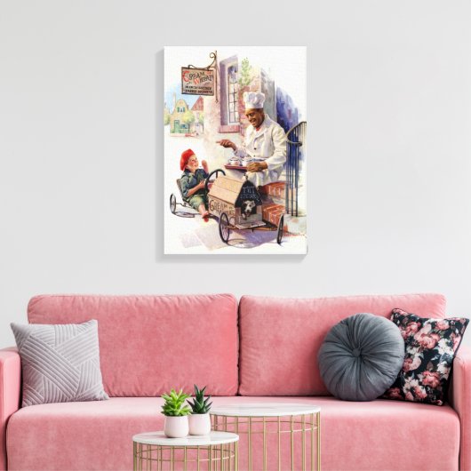 CRÈME VAN TARWE RECLAME CANVAS WRAP (Insitu (Woonkamer))