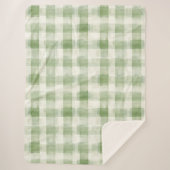 Crème verte occidentale rayures plaid Noël (Devant)