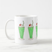 Crème verte Shamrock glace Shake St. Patrick's Mug (Gauche)