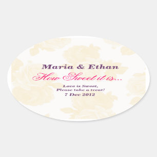 Crème Vintage Rose Comme il est doux Sticker