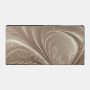Crème Werveling - Zachte Beige Abstracte Stromende Bureaumat