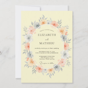 Crème Whimsical Lentewedding Kaart