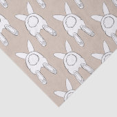 Crème Wit Gelukkig Pasen Bunnies Tissuepapier (Detail)