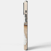 Crème Wit Zilver Glitzy Glam Bow Case-Mate iPhone Case (Achterkant / Links)