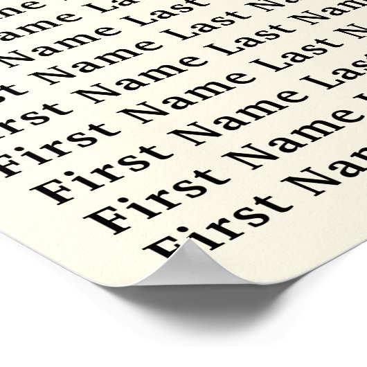 Crème Zwart Goud  Skelet Bruiloft Zitting Poster (Hoek)