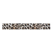 Crème Zwart Leopard Grosgrain Lint (Voorkant)