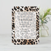 Crème Zwart Luipaard & Goud Kaart (Staand voorkant)