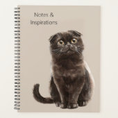 Crème Zwarte Kat Planner (Voorkant)