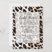 Crème Zwarte Luipaardprint Kaart (Voorkant)