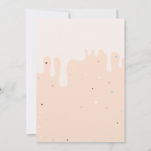 Crèmes glacées, Cones Invitation Anniversaire (Dos)