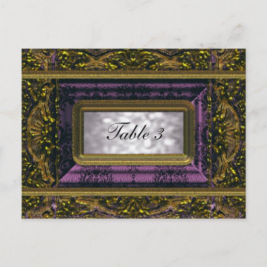 Crémieux Victoria Table Number Kaart (Voorkant)