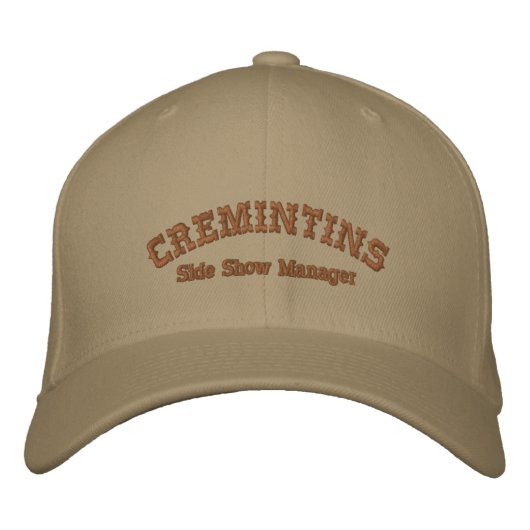 CREMINTINS Side Show Manager - casquette de baseba (Devant)