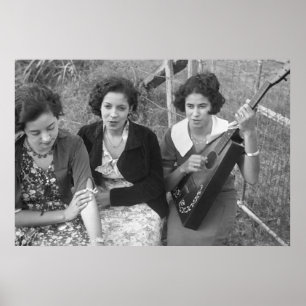 Creole Girls in Louisiana, jaren dertig Poster