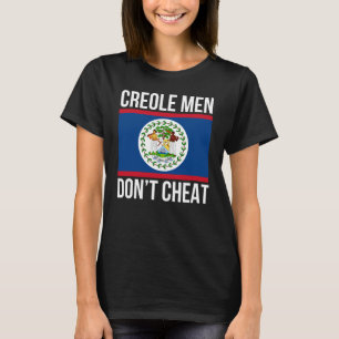 Creole Mannen Cheat Belize Pride Belizean Flag nie T-shirt