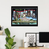 Créole Poster vintage Louisiane (Bureau à domicile)