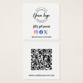 Créons un code QR pour les médias sociaux avec un (Devant & derrière)