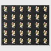 Crepe Happny Food Pun Dark BG Cadeaupapier (Vlak)