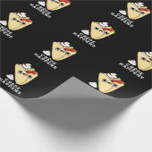 Crepe Happny Food Pun Dark BG Cadeaupapier (Hoek)