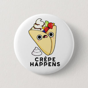 Crepe is er grappig van ronde button 5,7 cm
