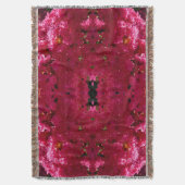 Crepe Myrtle Tree Magenta Floral Deken (Voorkant Verticaal)