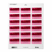 Crepe Myrtle Tree Magenta Floral Etiket (Full Sheet)