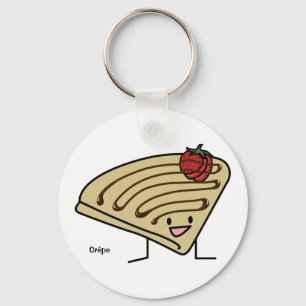 Crepe pasty Strawberry dessert chocolade Franse Sleutelhanger