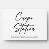 Crêpe station Trouwbord Fotoplaat (voorkant)