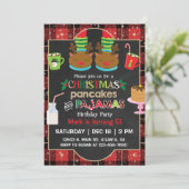 crêpes de Noël et fête du pyjama. invitation (Debout devant)
