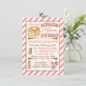 Crêpes et pyjamas Invitations de fête d'anniversai (Debout devant)