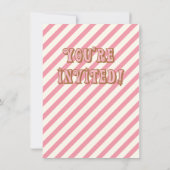 Crêpes et pyjamas Invitations de fête d'anniversai (Dos)