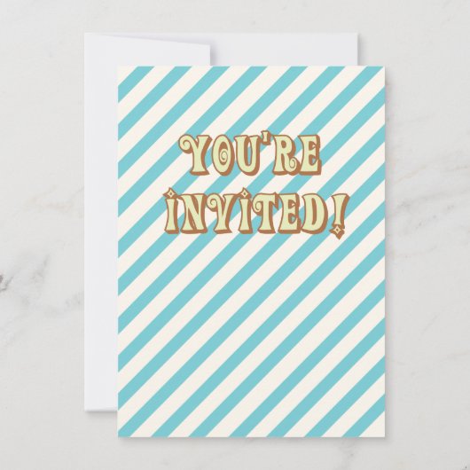 Crêpes et pyjamas Invitations de fête d'anniversai (Dos)