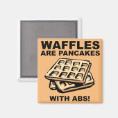 Crêpes Gaufres Avec Abs Magnet Frigo Drôle (Recto/Verso)