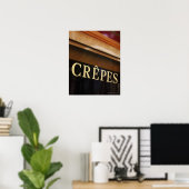 Crepes-teken, Parijs Poster (Thuiskantoor)