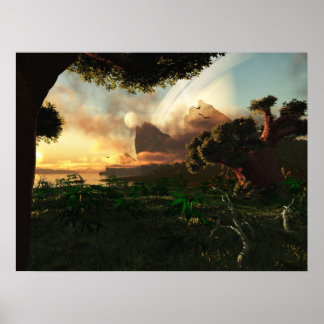 Crepuscular Sky Poster