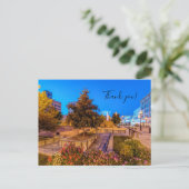 Crépuscule à Park Central Square Carte de remercie (Debout devant)