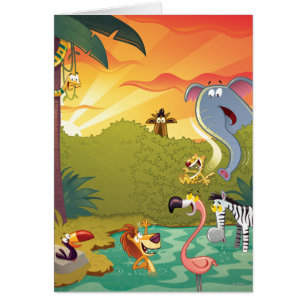 Crépuscule au trou d'eau