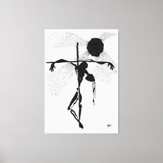 Crepúsculo - Dibujo a tinta Y quisieron los infame Canvas Afdruk (Voorkant)