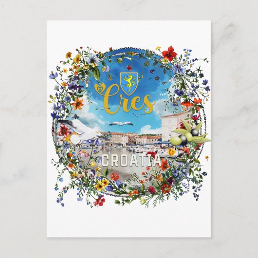 Cres  briefkaart (Voorkant)