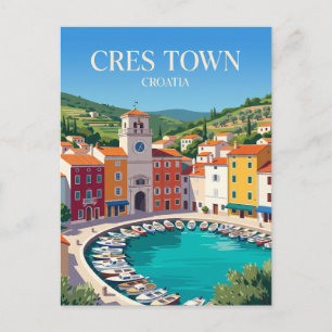 Cres Stad Kroatië Briefkaart